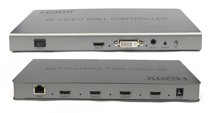 HDMI/DVI 4K 2x2 Video Wall Controller
